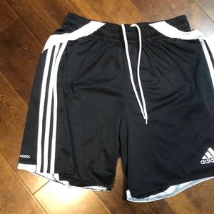 Adidas boys black shorts